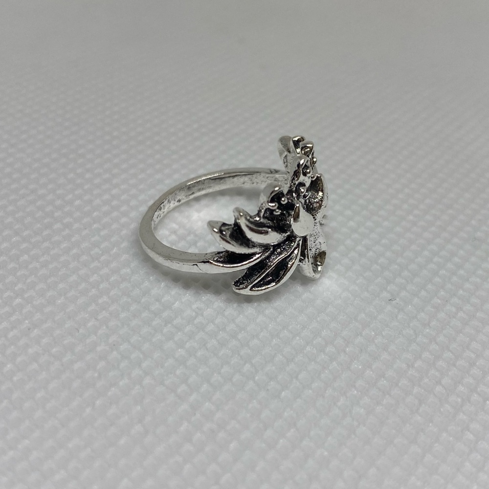 Silver And Black Accent Ring - Picture 2 of 3